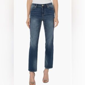 Liverpool Los Angeles Kennedy Straight Leg Distressed Jeans